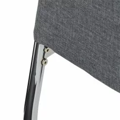 IDIMEX Esszimmerstuhl APOLLO, Set Mit 4 Stühlen Stoff In Grau -Sitzmöbel Verkaufsgeschäft 12274 6 N