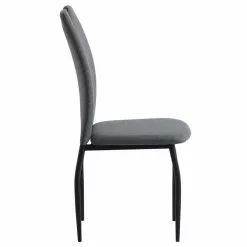 IDIMEX Esszimmerstuhl APOLLO Im 4er Set In Grau/schwarz Mit Stoffbezug -Sitzmöbel Verkaufsgeschäft 12275 1 N