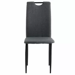 IDIMEX Esszimmerstuhl APOLLO Im 4er Set In Grau/schwarz Mit Stoffbezug -Sitzmöbel Verkaufsgeschäft 12275 2 N