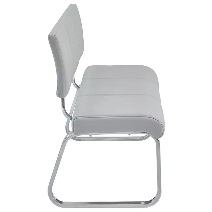 IDIMEX Esszimmerbank VILAS Kunstlederbezug In Hellgrau 5 IDIMEX Esszimmerbank VILAS Kunstlederbezug In Hellgrau – Bild 3