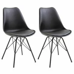 IDIMEX Esszimmerstuhl VALLEY Im 2er Set In Schwarz