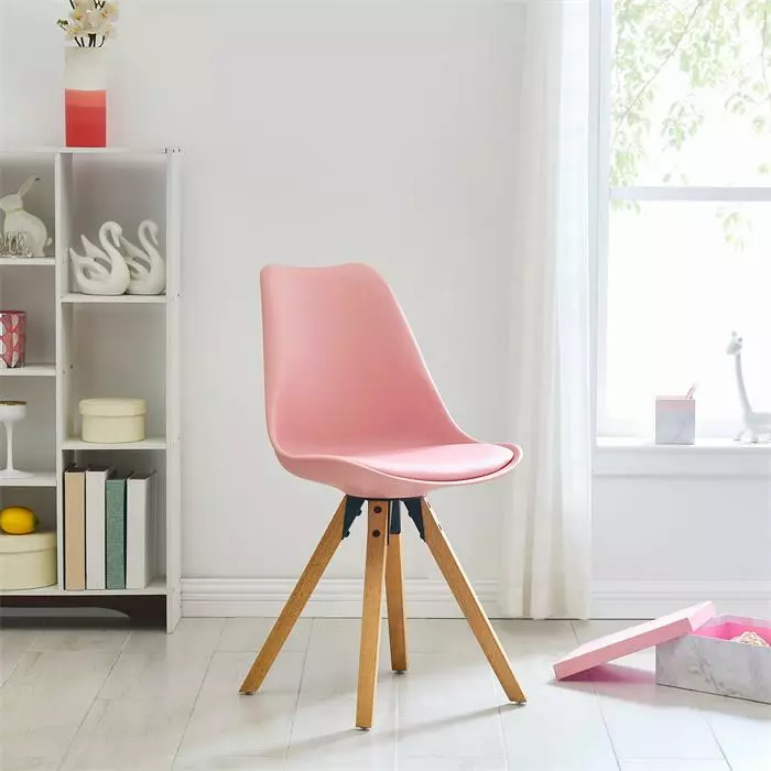 IDIMEX Esszimmerstuhl TYSON Im 4er Set In Pink 4 IDIMEX Esszimmerstuhl TYSON Im 4er Set In Pink – Bild 2