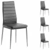 IDIMEX Esszimmerstuhl NATHALIE Im 4er Set In Grau -Sitzmöbel Verkaufsgeschäft 12553 0