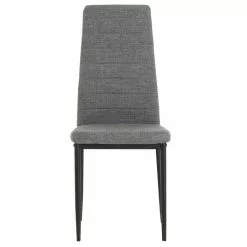 IDIMEX Esszimmerstuhl NATHALIE Im 4er Set In Grau Mit Stoffbezug -Sitzmöbel Verkaufsgeschäft 12556 1 N