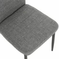 IDIMEX Esszimmerstuhl NATHALIE Im 4er Set In Grau Mit Stoffbezug -Sitzmöbel Verkaufsgeschäft 12556 4 N