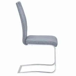 IDIMEX Schwingstuhl SABA Im 4er Set In Grau -Sitzmöbel Verkaufsgeschäft 12574 2 N