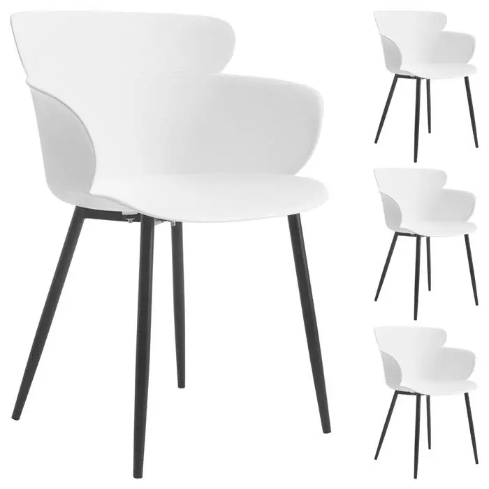 IDIMEX Esszimmerstuhl CATCH Im 4er Set In Weiß 3 IDIMEX Esszimmerstuhl CATCH Im 4er Set In Weiß