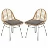 IDIMEX Esszimmerstuhl Gartenstuhl LOBOS Im 2er Set Aus Flechtrattan