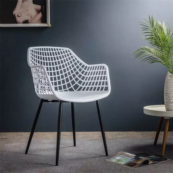 IDIMEX Esszimmerstuhl LUCIA Aus Kunststoff Im 4er Set In Weiß 4 IDIMEX Esszimmerstuhl LUCIA Aus Kunststoff Im 4er Set In Weiß – Bild 2