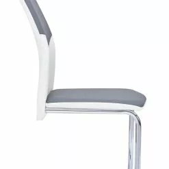 IDIMEX Schwingstuhl LEONA Im 4er Set In Weiß/grau -Sitzmöbel Verkaufsgeschäft 12808 4 N1