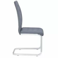 IDIMEX Schwingstuhl CHLOE In Grau 2er Set -Sitzmöbel Verkaufsgeschäft 12824 2 N