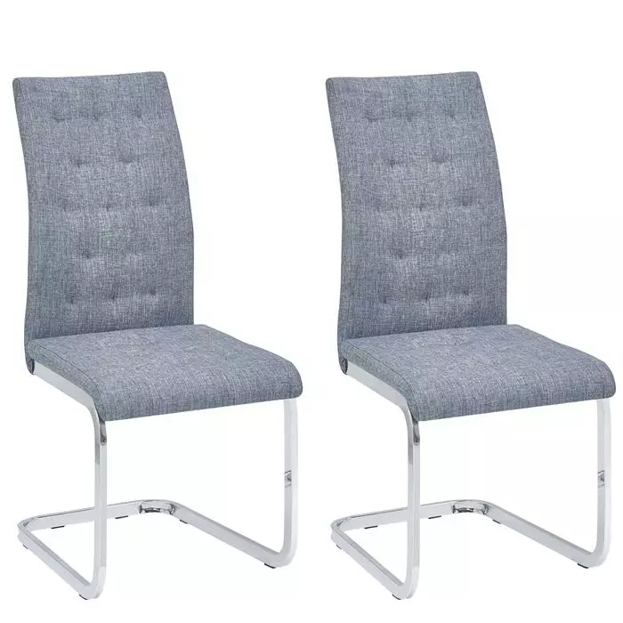 IDIMEX Schwingstuhl CHLOE Im 2er Set In Grau 3 IDIMEX Schwingstuhl CHLOE Im 2er Set In Grau