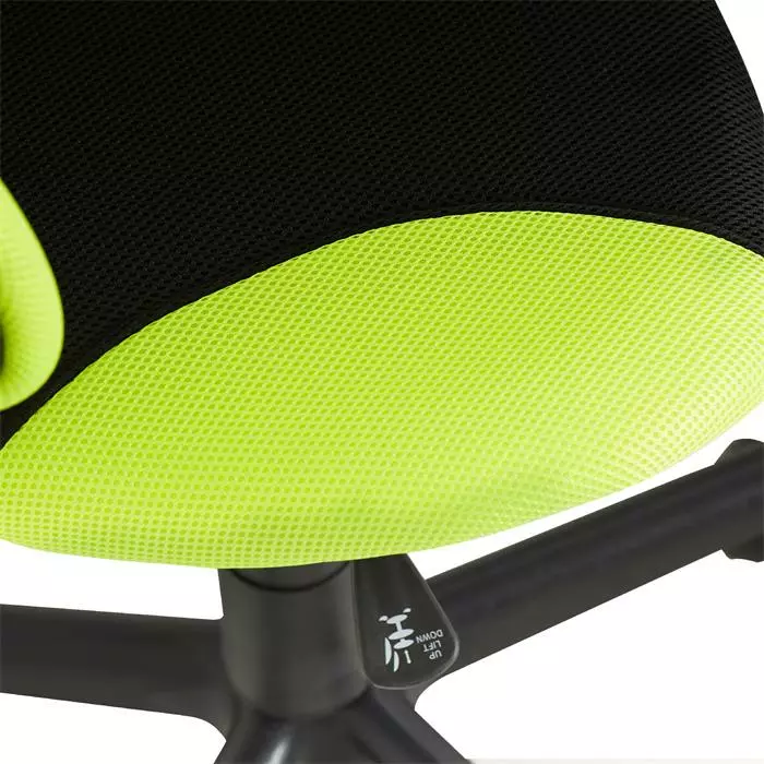 IDIMEX Kinderdrehstuhl ALONDRA Schwarz/grün 7 IDIMEX Kinderdrehstuhl ALONDRA Schwarz/grün – Bild 5