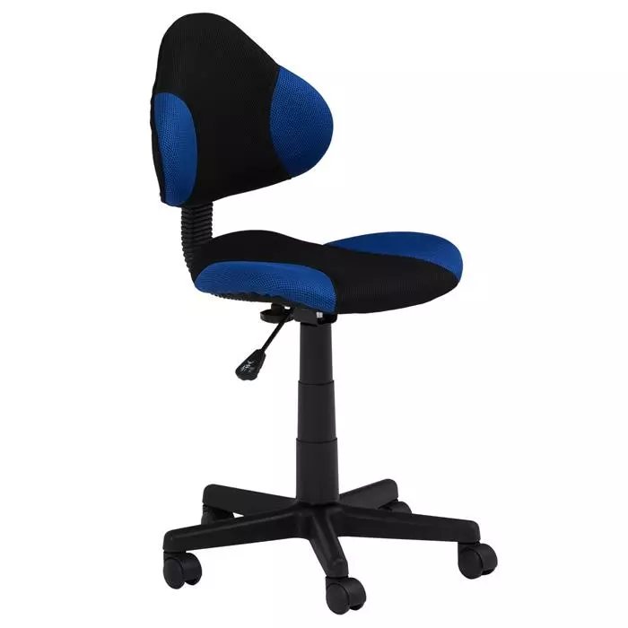 IDIMEX Kinderdrehstuhl ALONDRA Schwarz/blau 3 IDIMEX Kinderdrehstuhl ALONDRA Schwarz/blau