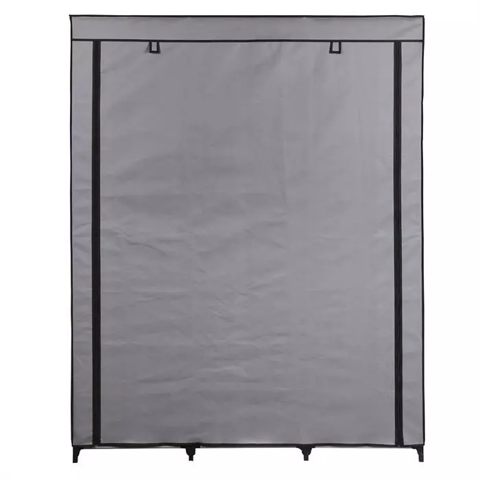 IDIMEX Stoffkleiderschrank STEVEN, 1 Kleiderstange, 9 Regale 6 IDIMEX Stoffkleiderschrank STEVEN, 1 Kleiderstange, 9 Regale – Bild 4