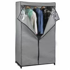 IDIMEX Stoffkleiderschrank DAMARIS In Grau