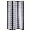 IDIMEX Paravent , Spanische Wand , Raumteiler, Schwarz -Sitzmöbel Verkaufsgeschäft 1733 0