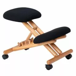 IDIMEX Kniehocker BORMIO Höhenverstellbar, Ergonomisch In Schwarz