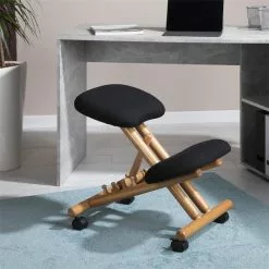 IDIMEX Kniehocker BORMIO Höhenverstellbar, Ergonomisch In Schwarz -Sitzmöbel Verkaufsgeschäft 18800 A0 N1