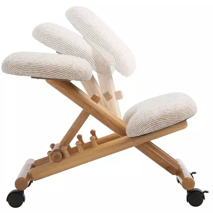 IDIMEX Kniehocker BORMIO Höhenverstellbar, Ergonomisch In Beige 7 IDIMEX Kniehocker BORMIO Höhenverstellbar, Ergonomisch In Beige – Bild 5