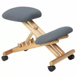 IDIMEX Kniehocker BORMIO Höhenverstellbar, Ergonomisch In Grau