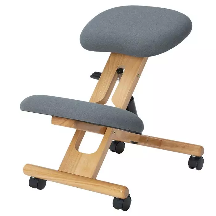 IDIMEX Kniehocker VILLACH Höhenverstellbar, Ergonomisch In Grau 5 IDIMEX Kniehocker VILLACH Höhenverstellbar, Ergonomisch In Grau – Bild 3