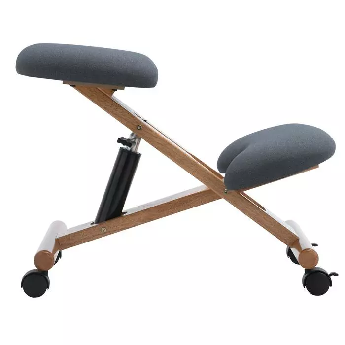 IDIMEX Kniehocker VILLACH Höhenverstellbar, Ergonomisch In Grau 6 IDIMEX Kniehocker VILLACH Höhenverstellbar, Ergonomisch In Grau – Bild 4