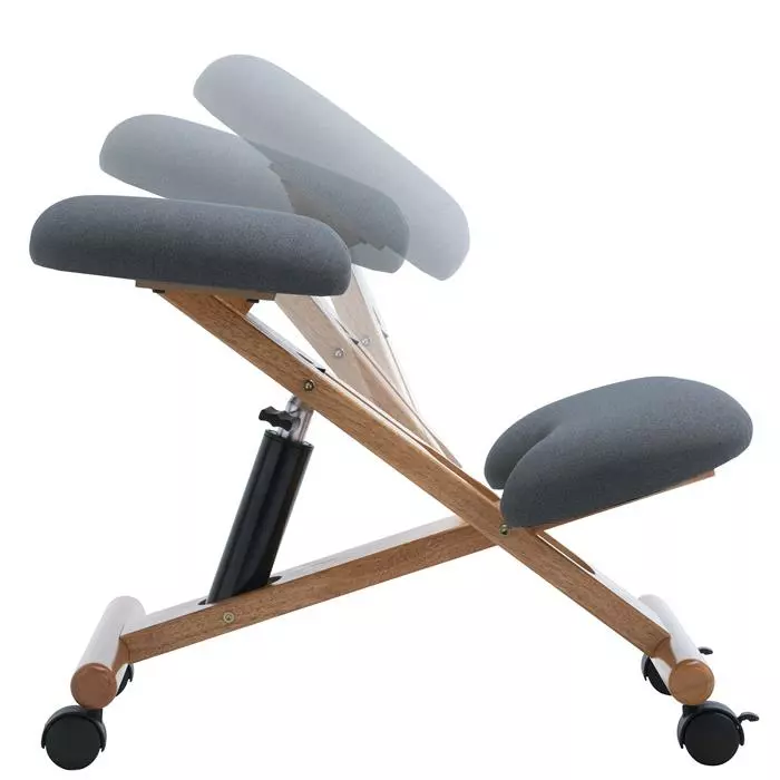 IDIMEX Kniehocker VILLACH Höhenverstellbar, Ergonomisch In Grau 7 IDIMEX Kniehocker VILLACH Höhenverstellbar, Ergonomisch In Grau – Bild 5