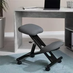 IDIMEX Kniehocker MALO Höhenverstellbar, Ergonomisch In Grau -Sitzmöbel Verkaufsgeschäft 18808 A0 N1