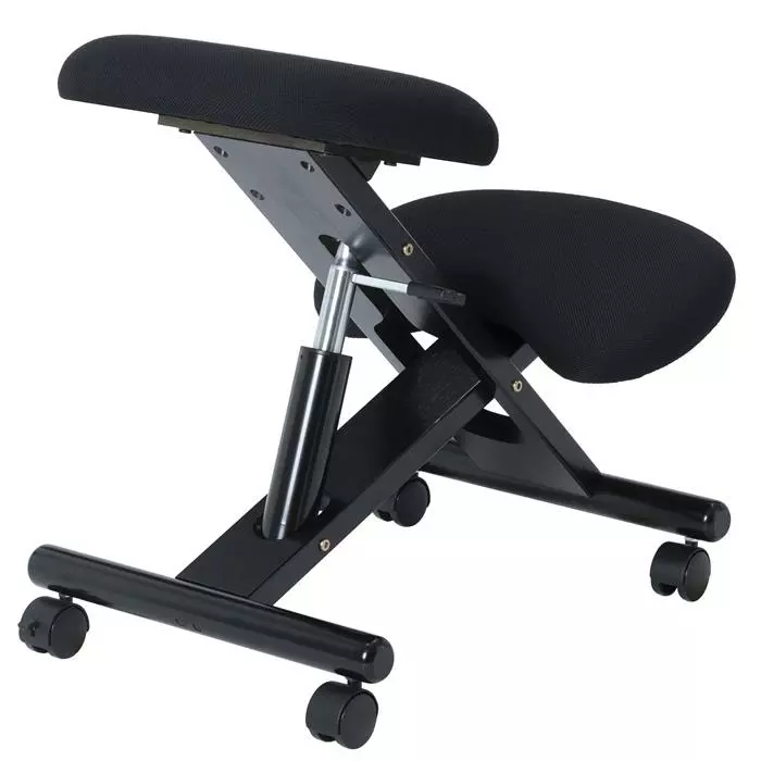 IDIMEX Kniehocker MALO Höhenverstellbar, Ergonomisch In Schwarz 4 IDIMEX Kniehocker MALO Höhenverstellbar, Ergonomisch In Schwarz – Bild 2