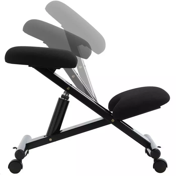 IDIMEX Kniehocker MALO Höhenverstellbar, Ergonomisch In Schwarz 7 IDIMEX Kniehocker MALO Höhenverstellbar, Ergonomisch In Schwarz – Bild 5