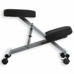 IDIMEX Kniehocker Kniestuhl ROBERT In Schwarz/alufarben 7 IDIMEX Kniehocker Kniestuhl ROBERT In Schwarz/alufarben -Sitzmöbel Verkaufsgeschäft 1881 1