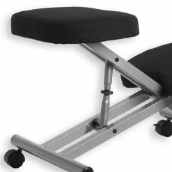 IDIMEX Kniehocker Kniestuhl ROBERT In Schwarz/alufarben 9 IDIMEX Kniehocker Kniestuhl ROBERT In Schwarz/alufarben -Sitzmöbel Verkaufsgeschäft 1881 3