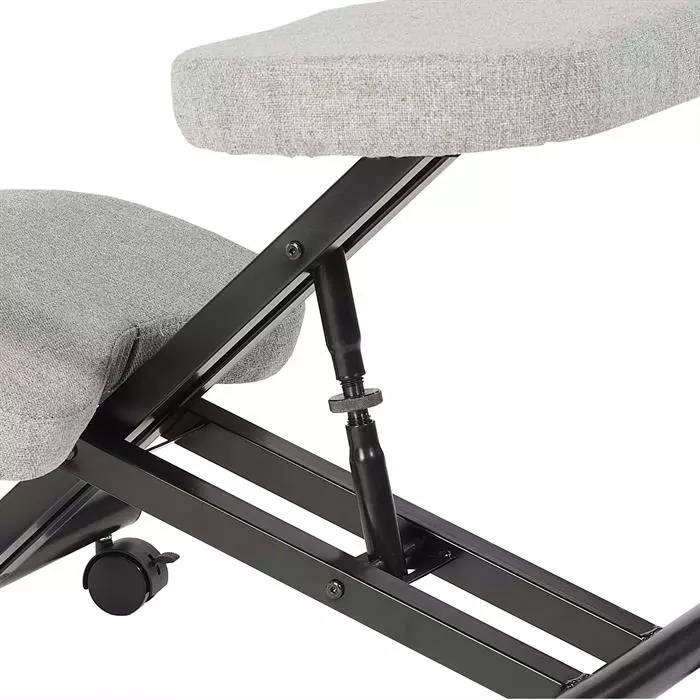 IDIMEX Kniehocker Kniestuhl ROBERT In Grau/schwarz 6 IDIMEX Kniehocker Kniestuhl ROBERT In Grau/schwarz – Bild 4