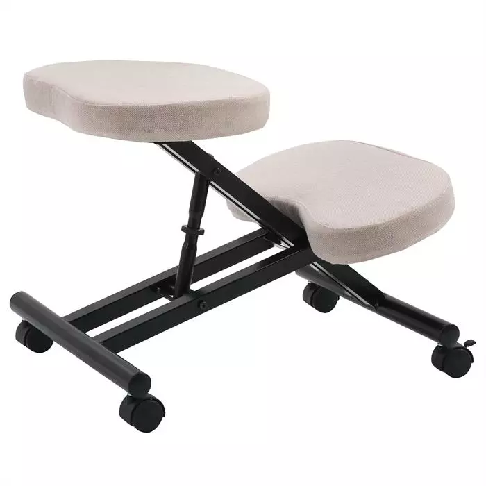 IDIMEX Kniehocker Kniestuhl ROBERT In Schwarz/beige 5 IDIMEX Kniehocker Kniestuhl ROBERT In Schwarz/beige – Bild 3