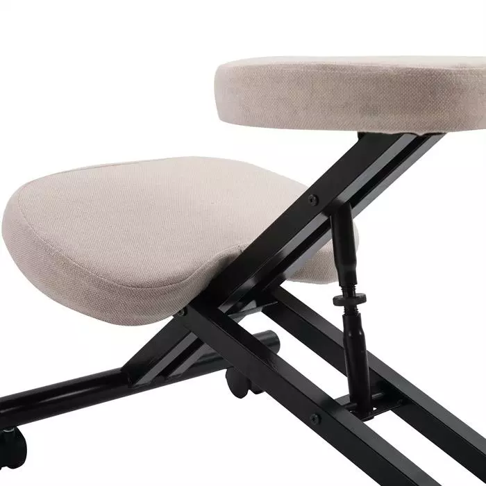 IDIMEX Kniehocker Kniestuhl ROBERT In Schwarz/beige 6 IDIMEX Kniehocker Kniestuhl ROBERT In Schwarz/beige – Bild 4