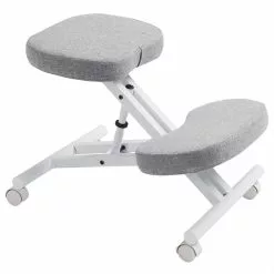 IDIMEX Kniehocker Kniestuhl ROBERT In Weiß/grau