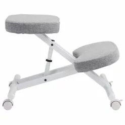IDIMEX Kniehocker Kniestuhl ROBERT In Weiß/grau -Sitzmöbel Verkaufsgeschäft 1886 2
