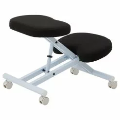 IDIMEX Kniehocker Kniestuhl ROBERT In Weiß/schwarz -Sitzmöbel Verkaufsgeschäft 1888 2