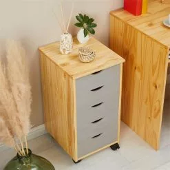 IDIMEX Rollcontainer LAGOS Mit 5 Schubladen In Natur/grau 11 IDIMEX Rollcontainer LAGOS Mit 5 Schubladen In Natur/grau -Sitzmöbel Verkaufsgeschäft 2116 AC3