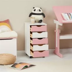 IDIMEX Rollcontainer LAGOS Mit 5 Schubladen In Weiß/rosa 11 IDIMEX Rollcontainer LAGOS Mit 5 Schubladen In Weiß/rosa -Sitzmöbel Verkaufsgeschäft 2118 AC2