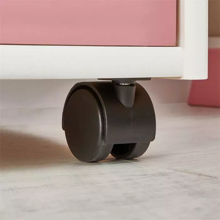 IDIMEX Rollcontainer LAGOS Mit 5 Schubladen In Weiß/rosa 7 IDIMEX Rollcontainer LAGOS Mit 5 Schubladen In Weiß/rosa – Bild 5