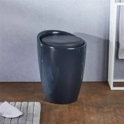 IDIMEX Badhocker DANIEL Mit Stauraum Grau -Sitzmöbel Verkaufsgeschäft 30205 A0 1N