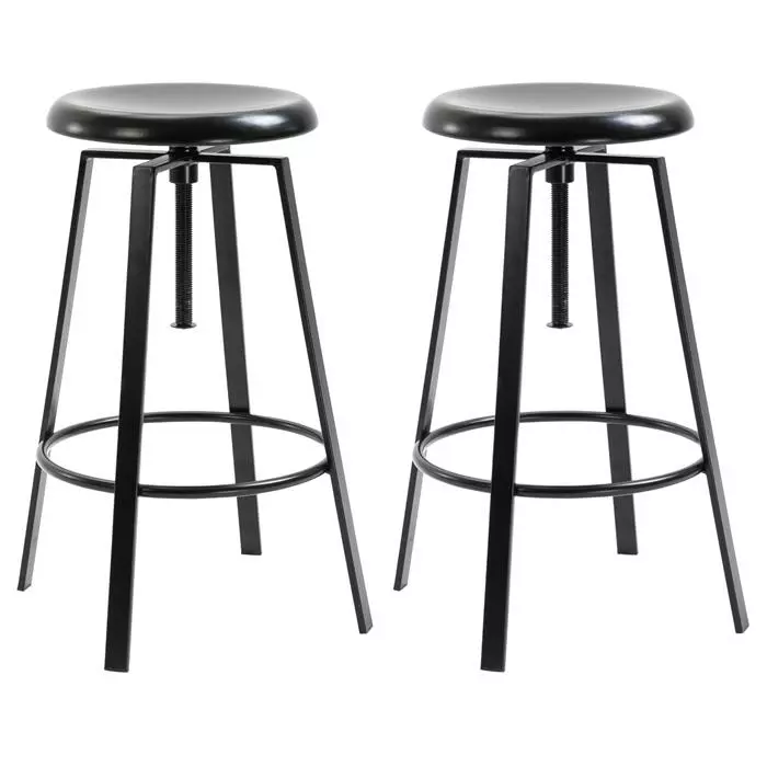 IDIMEX Barhocker BATILDA Im 2er Set In Schwarz 3 IDIMEX Barhocker BATILDA Im 2er Set In Schwarz