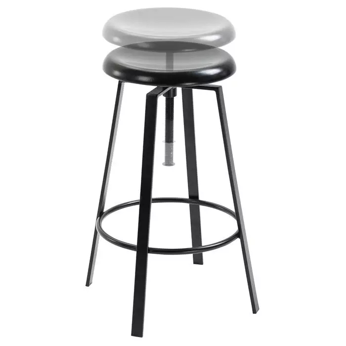 IDIMEX Barhocker BATILDA Im 2er Set In Schwarz 5 IDIMEX Barhocker BATILDA Im 2er Set In Schwarz – Bild 3