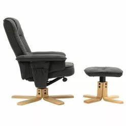 IDIMEX Relaxsessel CHARLY Mit Hocker Und Stoffbezug In Anthrazit -Sitzmöbel Verkaufsgeschäft 31094 3