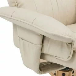 IDIMEX Relaxsessel CHARLY Mit Hocker Und Kunstleder In Beige -Sitzmöbel Verkaufsgeschäft 31102 5 N1