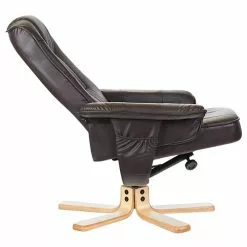 IDIMEX Relaxsessel CHARLY Mit Hocker Und Kunstleder In Braun -Sitzmöbel Verkaufsgeschäft 31103 3 N