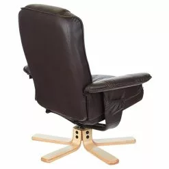IDIMEX Relaxsessel CHARLY Mit Hocker Und Kunstleder In Braun -Sitzmöbel Verkaufsgeschäft 31103 4 N