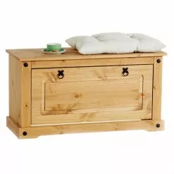 IDIMEX Schuhbank TEQUILA, Kiefer Massiv, Mexiko